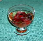 American Crystal Clear Punch With Fruit Cubes Dessert
