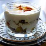 American Trifle with Apples Spice Bread and Caramel Appetizer