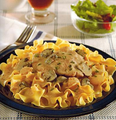 British Chicken and Baby Portobello Stroganoff Dinner