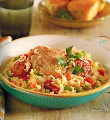 Spanish Spanish Chicken with Rice Dinner