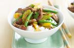 Chinese Beef With Chilli Bean Paste Beans And Coriander Recipe Dinner