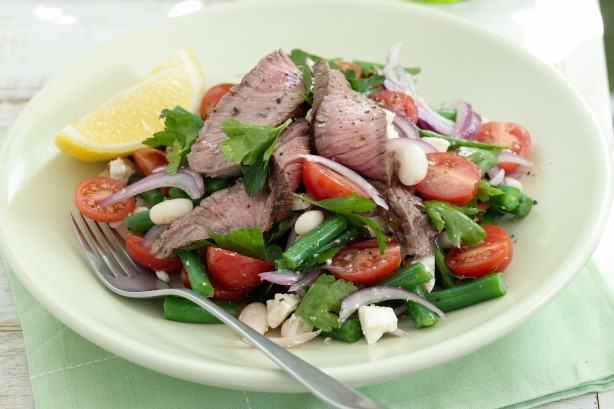 American Beef Bean And Feta Salad Recipe Appetizer