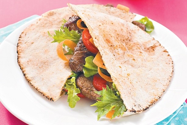 American Steak Pita Sandwiches Recipe Appetizer