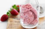 American Strawberry Frozen Yoghurt Recipe Appetizer