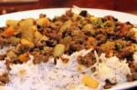 Indian Lamb Khemma  Kheema W Peas Potatoes  Carrots Dinner
