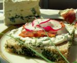 Blue Cheese Salami and Radish Sandwiches recipe