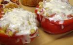 American Stuffed Bell Peppers With Rice and Veggies Appetizer
