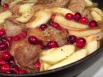 American Pork Medallions With Cranberries and Apples Dinner