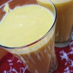 Mango Smoothie with Yogurt and Coconut Cream recipe