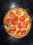 American Quiche with Tomato Basil and Garlic Appetizer