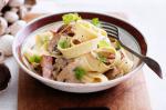 American Bacon And Mushroom Pappardelle Recipe Dinner