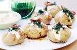 American Roasted Baby Potatoes With Aioli And Pancetta Recipe Appetizer