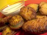 American Deep Fried Zucchini With Creamy Garlic Dip 1 Appetizer