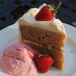 American Cake to Floor to Strawberries Dessert