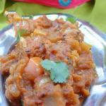Indian Indian Auberginenmus began Ka Bharta Appetizer
