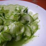 British Salad of Cucumbers and Sweet Dillsalt Appetizer