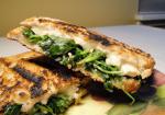 Grilled Brie Sandwiches With Greens and Garlic recipe