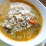 Soup with Rice and Endives recipe