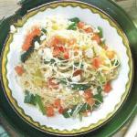 American Capellini with Courgettes Appetizer