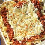 American Gratin Farfalle with Meat Sauce Appetizer