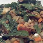 American Curried Lentils and Kale Greens Alcohol