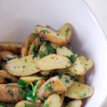 American Fingerling Potatoes With Butter and Parsley Appetizer