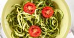 American ingredient Summer Pesto Zucchini Noodles Appetizer