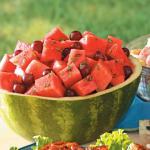 American Watermelon Grape Tarragon Salad Dessert