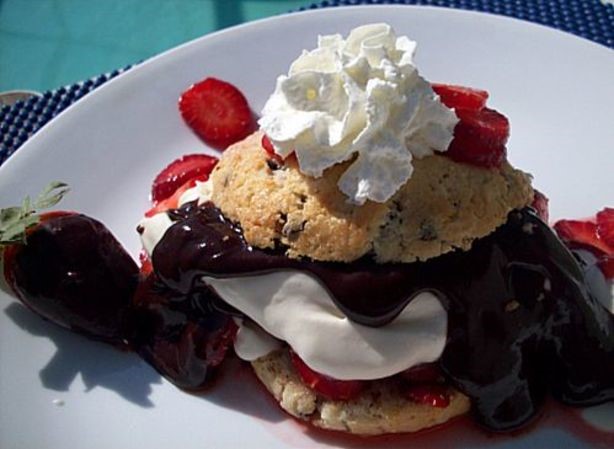 American Chocolatecovered Strawberry Shortcake Dessert