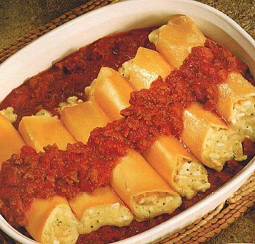 Canadian Baked Manicotti Dinner