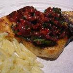 American Sword Fish Steaks with Olives and Sundried Tomatoes Dinner