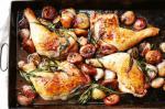 American Sticky Port and Fig Chicken Tray Bake Recipe Dinner