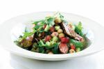 Lamb With Indian Spices And Chickpea Salad Recipe recipe