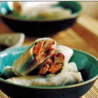 Vietnamese Mandarin And Duck Rice Paper Rolls Appetizer