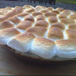 American Chocolate Cake with Marshmallow Dessert