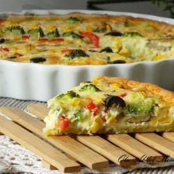 American Vegetarian Quiche 1 Appetizer