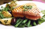American Chargrilled Tuna Beans And Potatoes With Summer Herb Dressing Recipe Appetizer