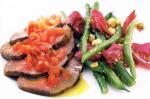 American Roast Beef Fillet With Basil And Tomato Dressing Recipe Dinner