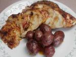 American Chicken Breast With Roasted Potatoes Dinner
