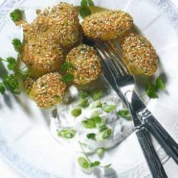 American Sesame Corianderpotatoes Appetizer