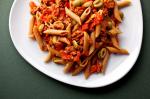 Canadian Pasta With Spicy Sausages Tomatoes Rosemary and Olives Recipe Appetizer