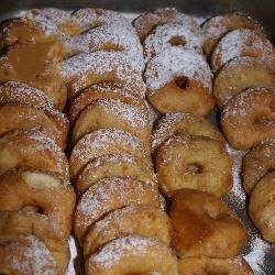 American Apple Fritters in White Wine Dessert