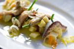 American Smoked Herring With Fingerling Potatoes and Chives Recipe Appetizer