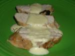 American Pork With A Blue Cheese Apple and Mustard Sauce Dinner