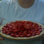 American Cremeuse Pie to Strawberries Dessert