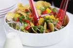 American Taco Salad With Sour Cream Dressing Recipe Appetizer
