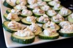 American Cucumber Slices With Salmon Mousse Appetizer