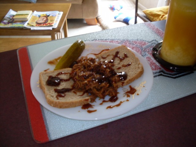 Italian Crock Pot Barbecue Pork En Dinner