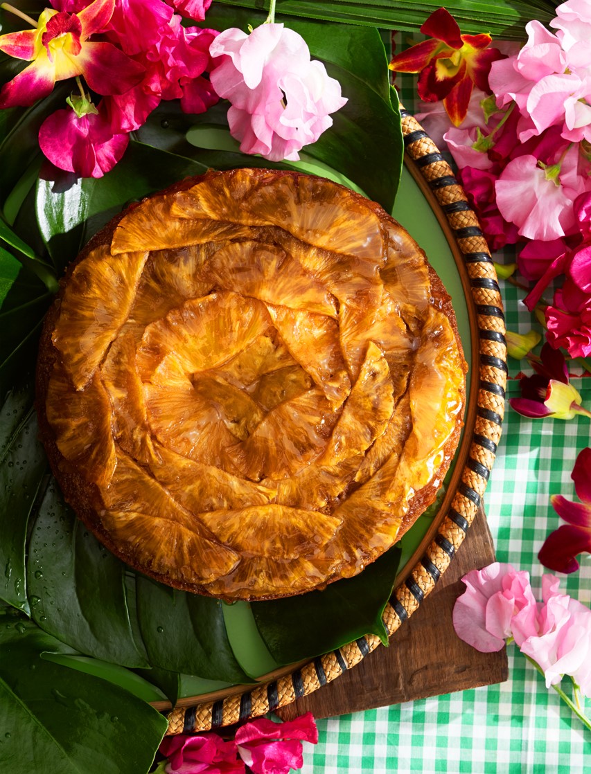 American Pineapple and Orange Upsidedown Cake Appetizer