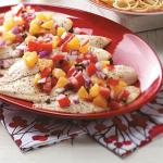 Canadian Tilapia with Tomatoorange Relish Appetizer